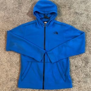 The North Face Blue Fleece Full Zip Hoodie, Size L & Great Condition!